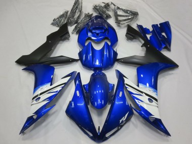 2004-2006 Yamaha R1 Motorcycle Fairing - Blue White Matte Black UK Manufacturers