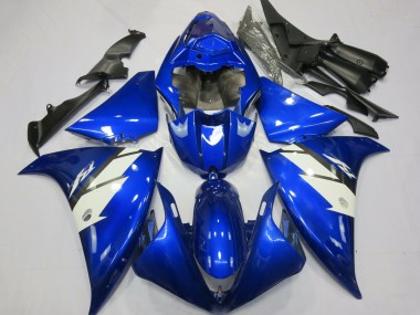 2012-2014 Yamaha R1 Motorcycle Fairings - Blue White UK Manufacturers