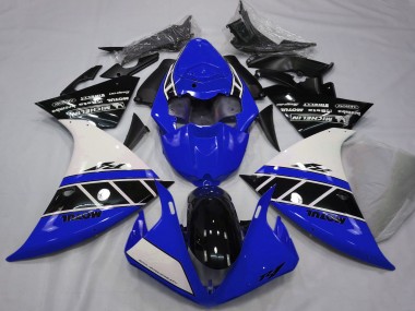 2012-2014 Yamaha R1 Motorcycle Fairings - White Blue Glossy Black UK Manufacturers
