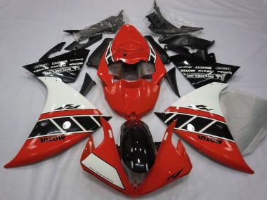 2012-2014 Yamaha R1 Motorcycle Fairings - Red White Glossy Black UK Manufacturers