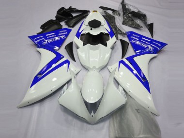 2012-2014 Yamaha R1 Motorcycle Fairings - White Blue UK Manufacturers
