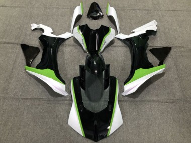 2015-2019 Yamaha R1 Motorcycle Fairings - White Green Glossy Black UK Manufacturers