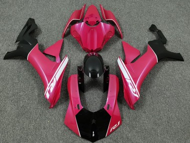 2015-2019 Yamaha R1 Motorcycle Fairings - Hot Pink White Glossy Black UK Manufacturers