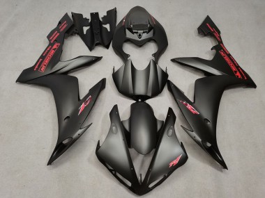 2004-2006 Yamaha R1 Motorcycle Fairings - Matte Black Red UK Manufacturers