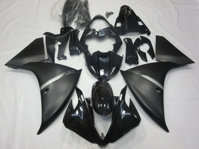 2012-2014 Yamaha R1 Motorcycle Fairings - Glossy Black Matte Black Silver UK Manufacturers