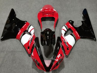 2000-2001 Yamaha R1 Motorcycle Fairings - Red White Glossy Black UK Manufacturers