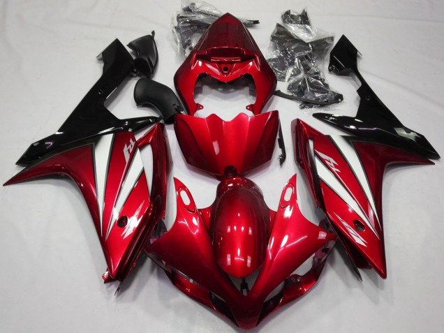 2007-2008 Yamaha R1 Motorcycle Fairings - Red White Black UK Manufacturers