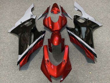 2017-2023 Yamaha R6 Motorcycle Fairings - Grey Red Glossy Black UK Manufacturers