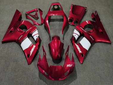 1998-2002 Yamaha R6 Motorcycle Fairing - Red White UK Manufacturers