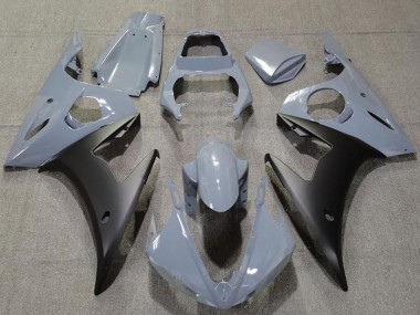 2003-2004 Yamaha R6 Motorcycle Fairings - Nardo Grey Matte Black UK Manufacturers
