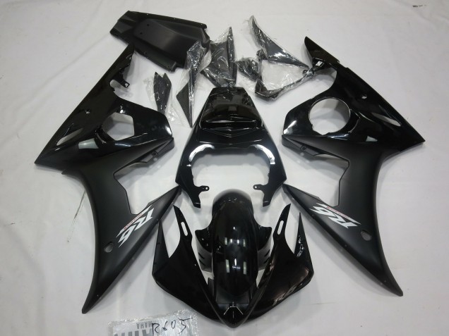 2005 Yamaha R6 Motorcycle Fairings - Glossy Black Matte Black White UK Manufacturers
