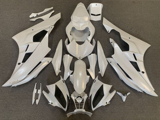 2006-2007 Yamaha R6 Motorcycle Fairings - Pearl White UK Manufacturers