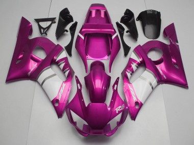 1998-2002 Yamaha R6 Motorcycle Fairings - Pink White UK Manufacturers
