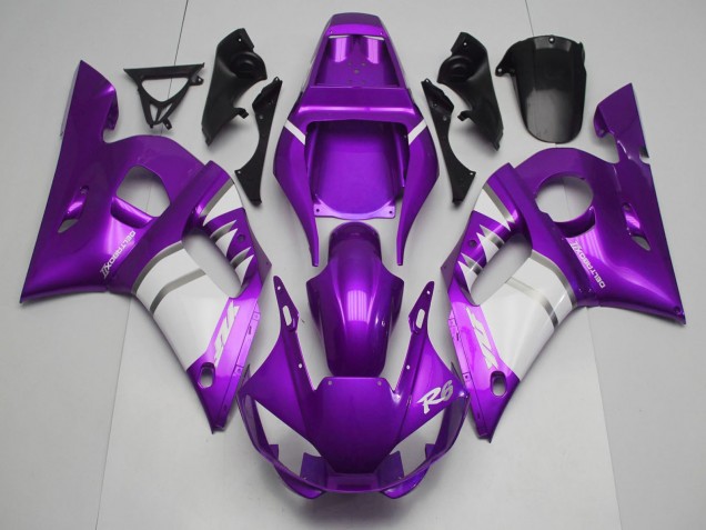 1998-2002 Yamaha R6 Motorcycle Fairings - Purple White UK Manufacturers