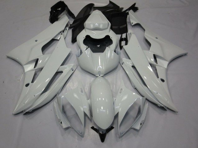 2006-2007 Yamaha R6 Motorcycle Fairings - Glossy White UK Manufacturers