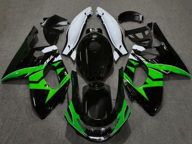 1996-2007 Yamaha YZF600R Thundercat Motorcycle Fairings - Glossy Black Green White UK Manufacturers