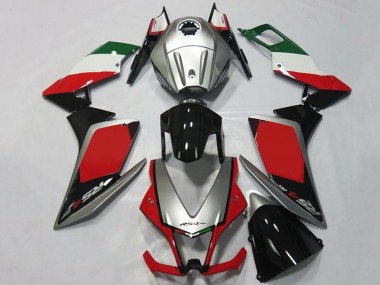 2012-2018 Aprilia RS4 125 Motorcycle Fairings - Silver Red Glossy Black UK Manufacturers