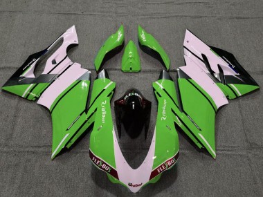 2015-2020 Ducati 959 1299 Motorcycle Fairings - White Green Glossy Black Unibat Flex-Box OEM Style UK Manufacturers