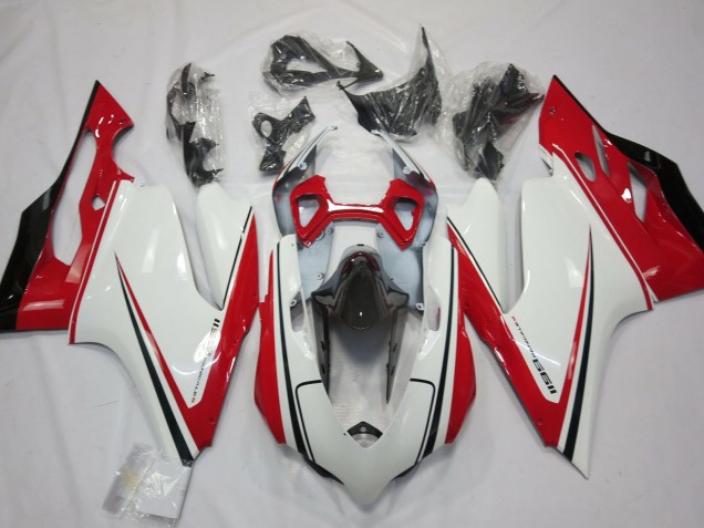 2011-2014 Ducati 1199 Motorcycle Fairing - White Red Black Green UK Manufacturers