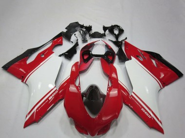 2011-2014 Ducati 1199 Motorcycle Fairings - White Red Black OEM Style UK Manufacturers