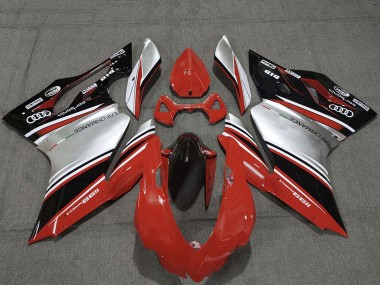 2011-2014 Ducati 1199 Motorcycle Fairings - Red Silver Black Performance UK Manufacturers