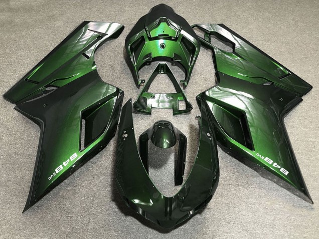 2007-2014 Ducati 848 Motorcycle Fairings - Green UK Manufacturers