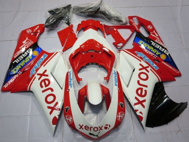 2007-2014 Ducati 848 1098 1198 Motorcycle Fairings - White Red Blue Glossy Black Valsir Xerox UK Manufacturers
