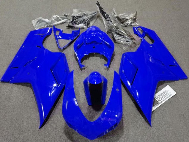 2007-2014 Ducati 1098 Motorcycle Fairings - Glossy Blue Plain UK Manufacturers