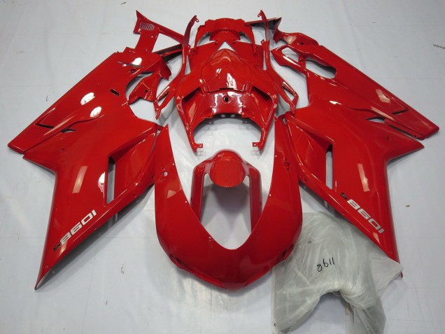 2007-2014 Ducati 1098 Motorcycle Fairings - Red UK Manufacturers