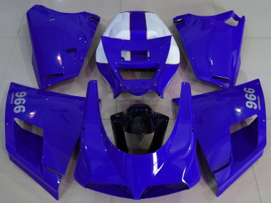 1993-2005 Ducati 996 Motorcycle Fairings - Blue Black UK Manufacturers