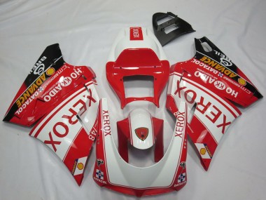 1993-2005 Ducati 748 916 996 998 Motorcycle Fairings - White Red Glossy Black Xerox UK Manufacturers