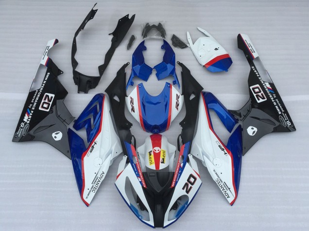 2017-2018 BMW S1000RR Motorcycle Fairings - White Blue Red Glossy Black OEM Style UK Manufacturers