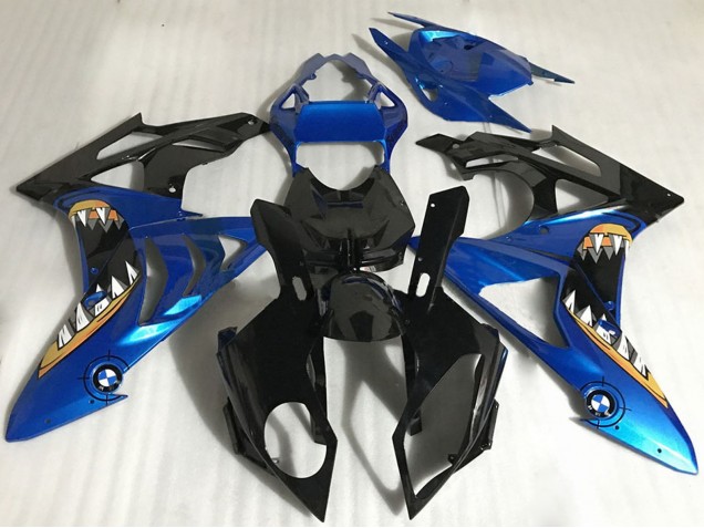 2017-2018 BMW S1000RR Motorcycle Fairings - Blue Glossy Black Orange Shark UK Manufacturers
