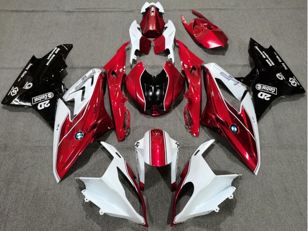 2017-2018 BMW S1000RR Motorcycle Fairings - White Red Glossy Black UK Manufacturers