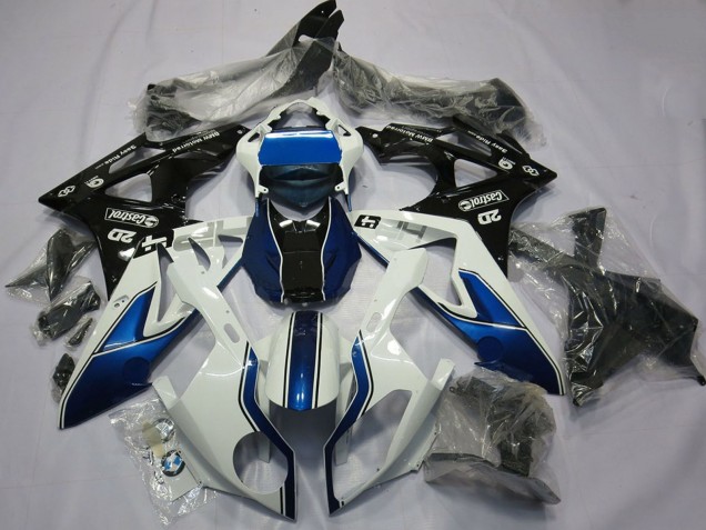 2015-2016 BMW S1000RR Motorcycle Fairing - White Blue Glossy Black UK Manufacturers