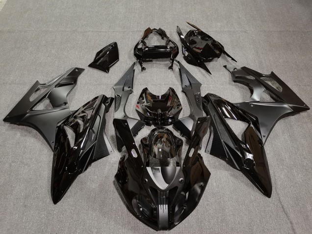 2009-2014 BMW S1000RR Motorcycle Fairings - Glossy Black Matte Black Carbon Fiber UK Manufacturers