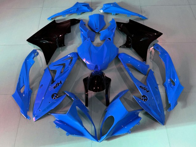 2009-2014 BMW S1000RR Motorcycle Fairings - Blue Glossy Black UK Manufacturers