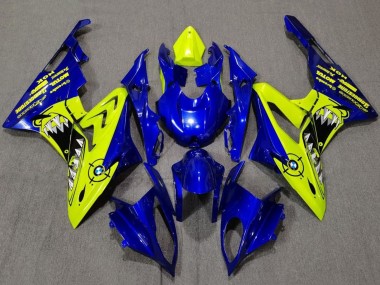 2009-2014 BMW S1000RR Motorcycle Fairings - Yellow Blue Shark UK Manufacturers