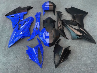 2015-2016 BMW S1000RR Motorcycle Fairings - Blue Matte Black Split UK Manufacturers