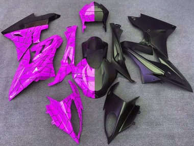 2015-2016 BMW S1000RR Motorcycle Fairings - Pink Matte Black Split UK Manufacturers
