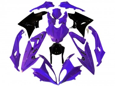 2009-2014 BMW S1000RR Motorcycle Fairings - Purple Glossy Black HP UK Manufacturers