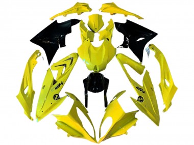2009-2014 BMW S1000RR Motorcycle Fairings - Yellow Glossy Black HP UK Manufacturers