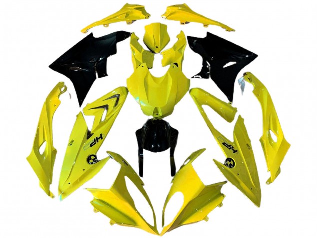 2009-2014 BMW S1000RR Motorcycle Fairings - Yellow Glossy Black HP UK Manufacturers
