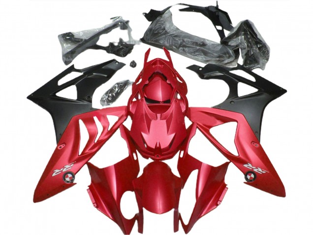 2009-2014 BMW S1000RR Motorcycle Fairing - Red Matte Black UK Manufacturers