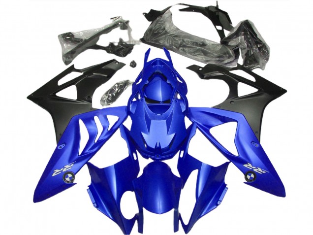 2009-2014 BMW S1000RR Motorcycle Fairing - Blue Matte Black UK Manufacturers