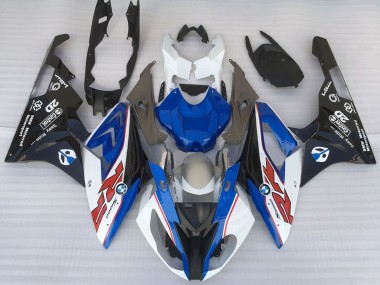 2015-2016 BMW S1000RR Motorcycle Fairings - White Blue Matte Black OEM Style UK Manufacturers