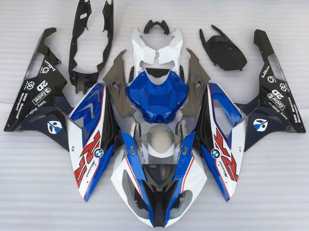 2015-2016 BMW S1000RR Motorcycle Fairings - White Blue Matte Black OEM Style UK Manufacturers