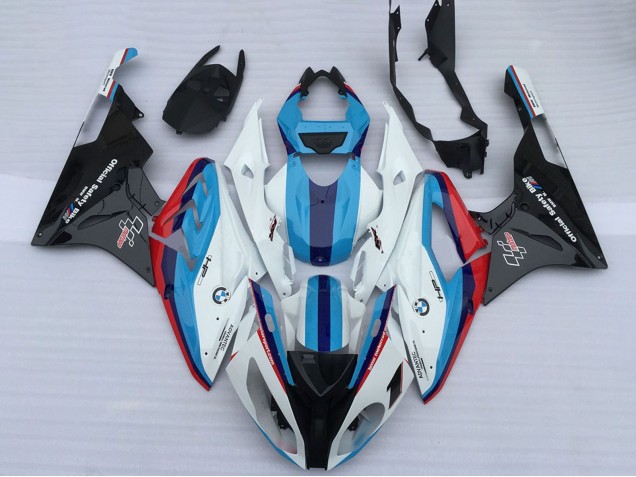 2009-2014 BMW S1000RR Motorcycle Fairings - White Red Light Blue Glossy Black OEM Style UK Manufacturers