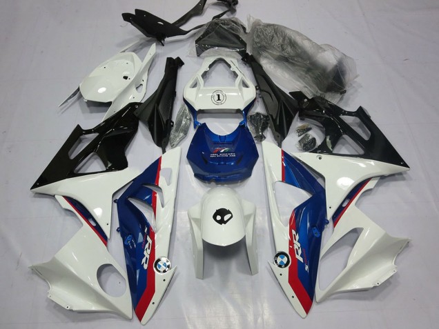 2009-2014 BMW S1000RR Motorcycle Fairing - White Red Blue Glossy Black UK Manufacturers