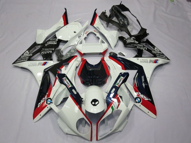 2009-2014 BMW S1000RR Motorcycle Fairing Kits - White Red Glossy Black UK Manufacturers